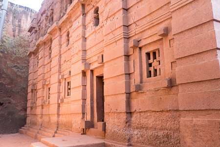 Petra-like underground church, Lalibela