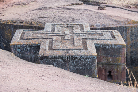 Roof of St. George's church, Lalibela