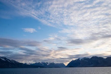  Evening light on the fjord 
