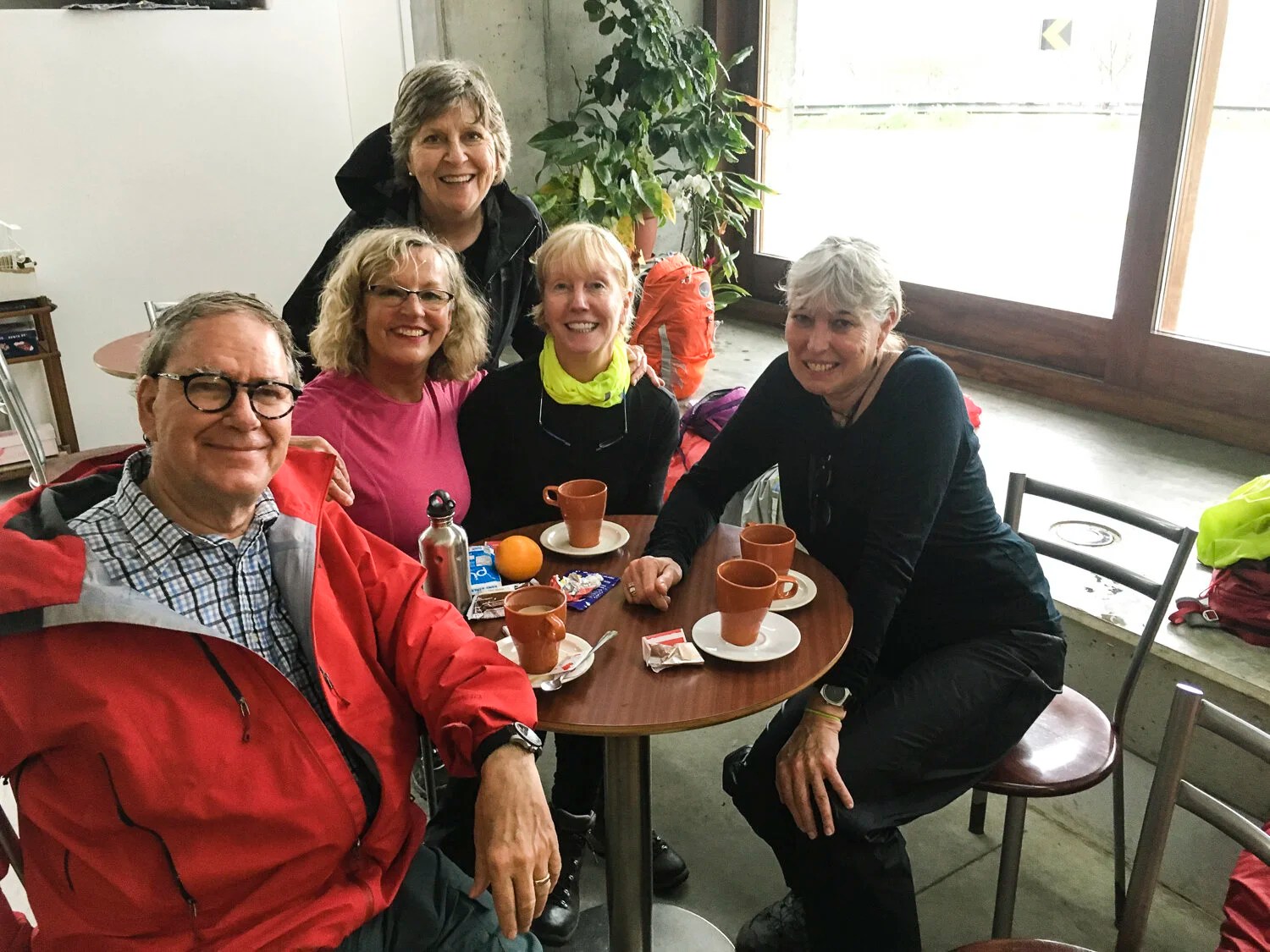 First coffee stop of the day, about 4K in to the walk.