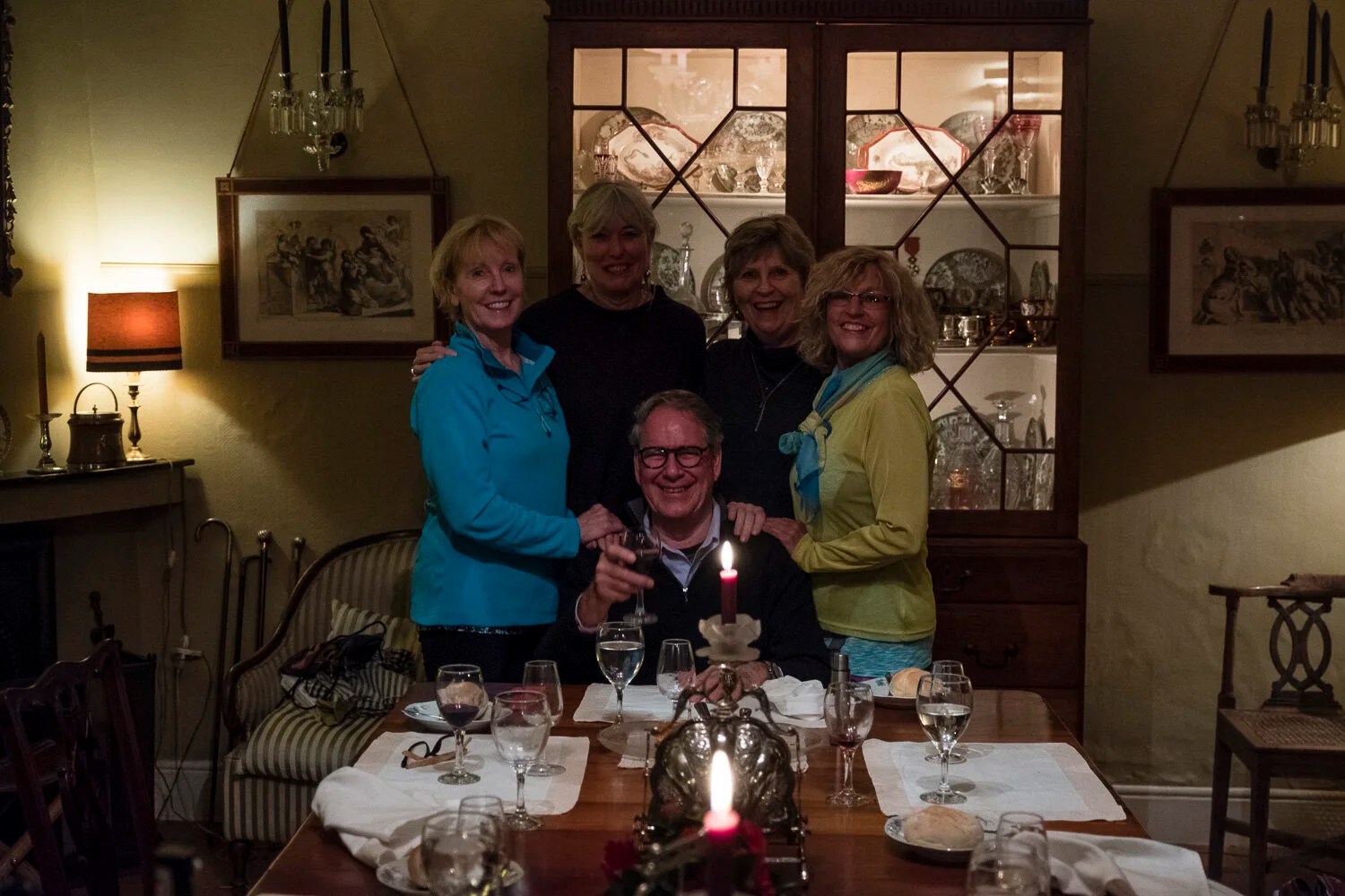  Birthday dinner with my walking partners 