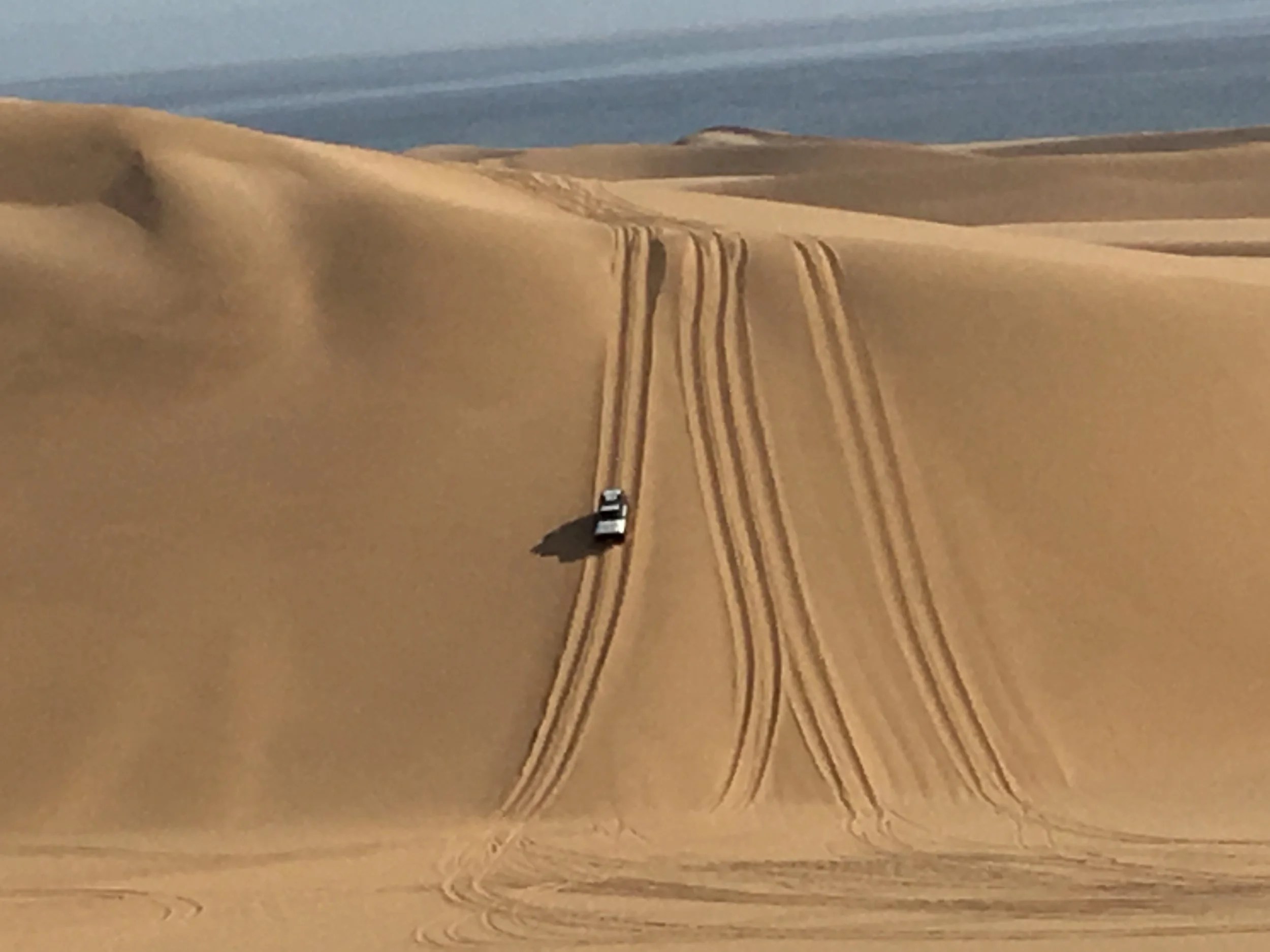  Down into a dune valley 