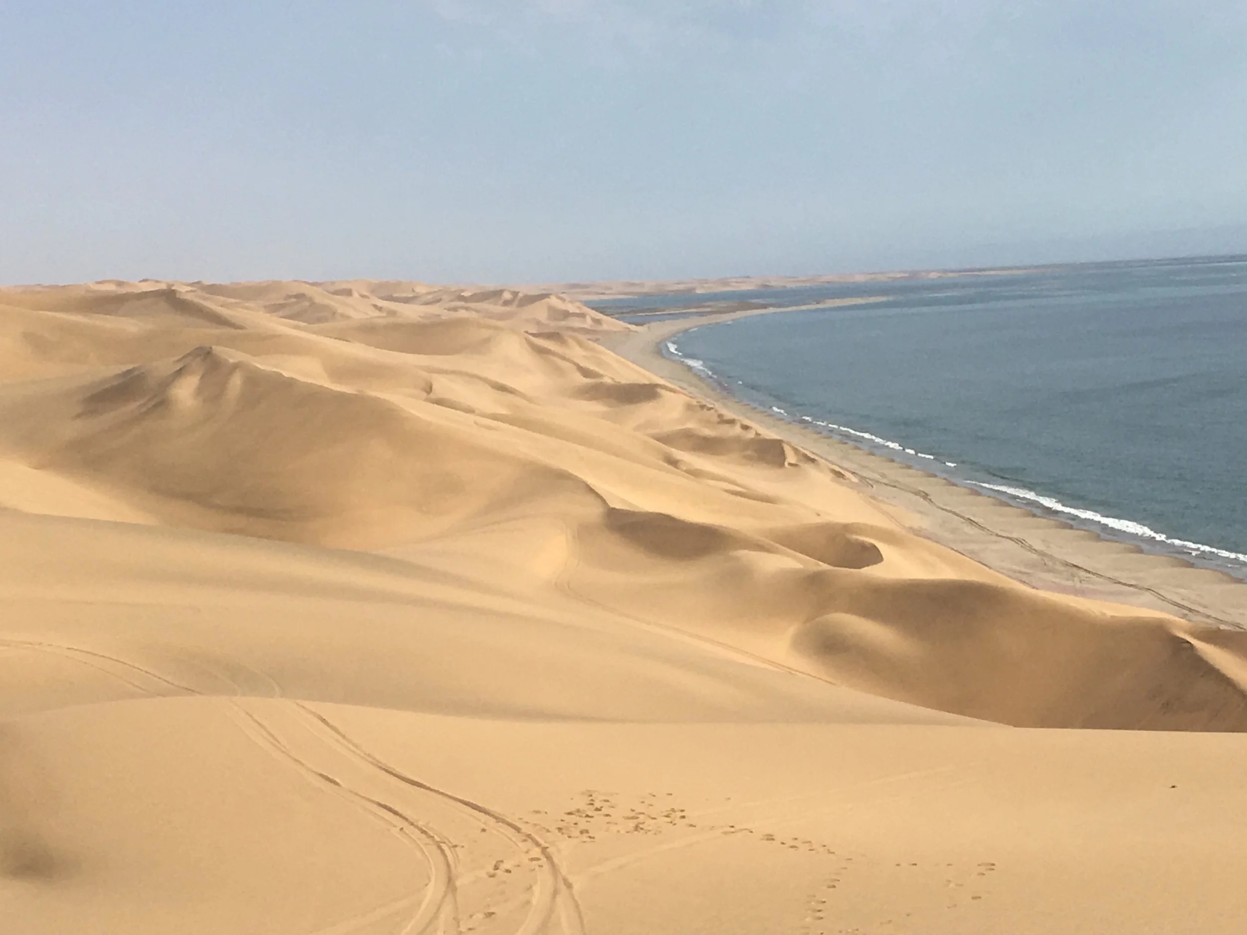  Sandwich Harbour from a dune summit 