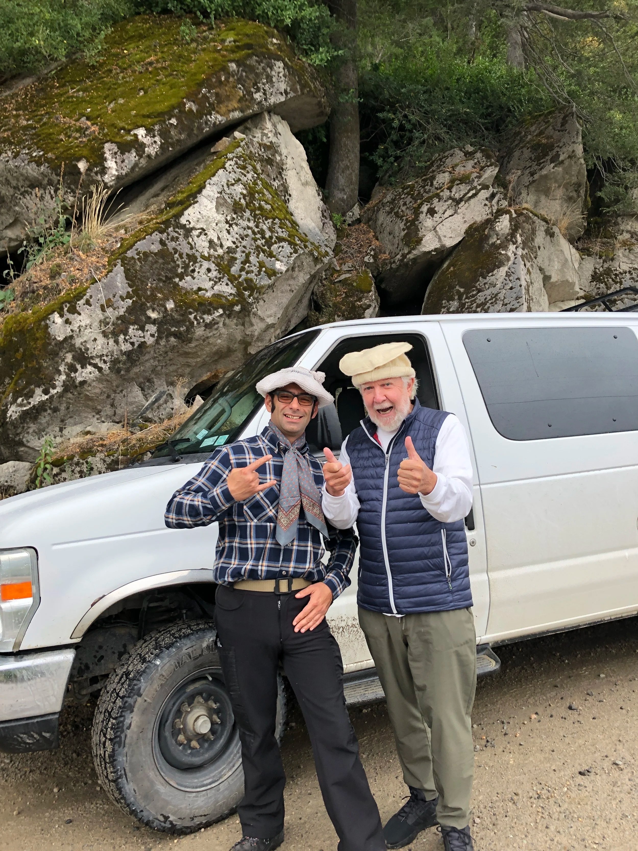  Robert and Hans, our driver. No, I’m not revealing who is whom… 