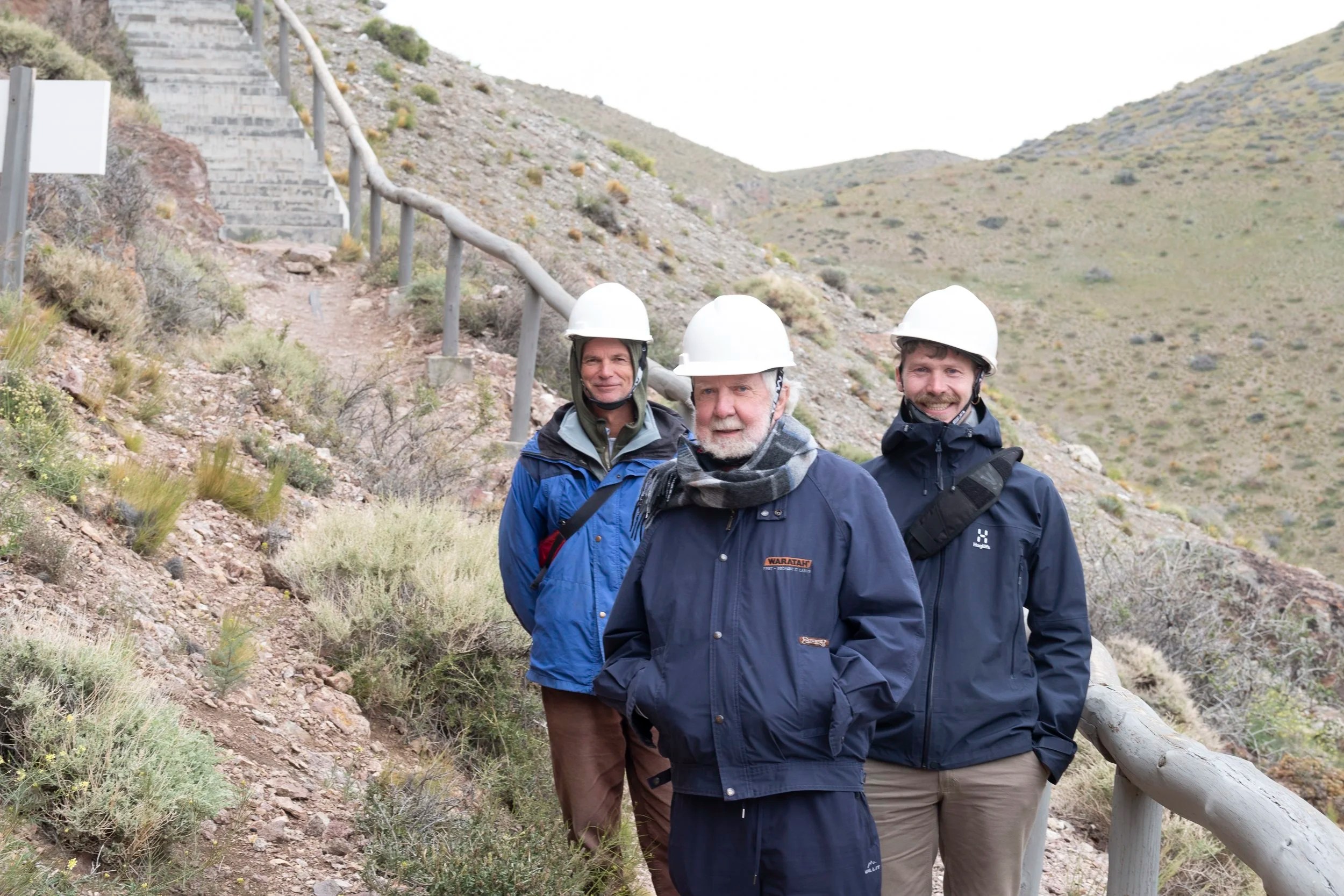  Guido, Hugh and Rob on the way to the cave 