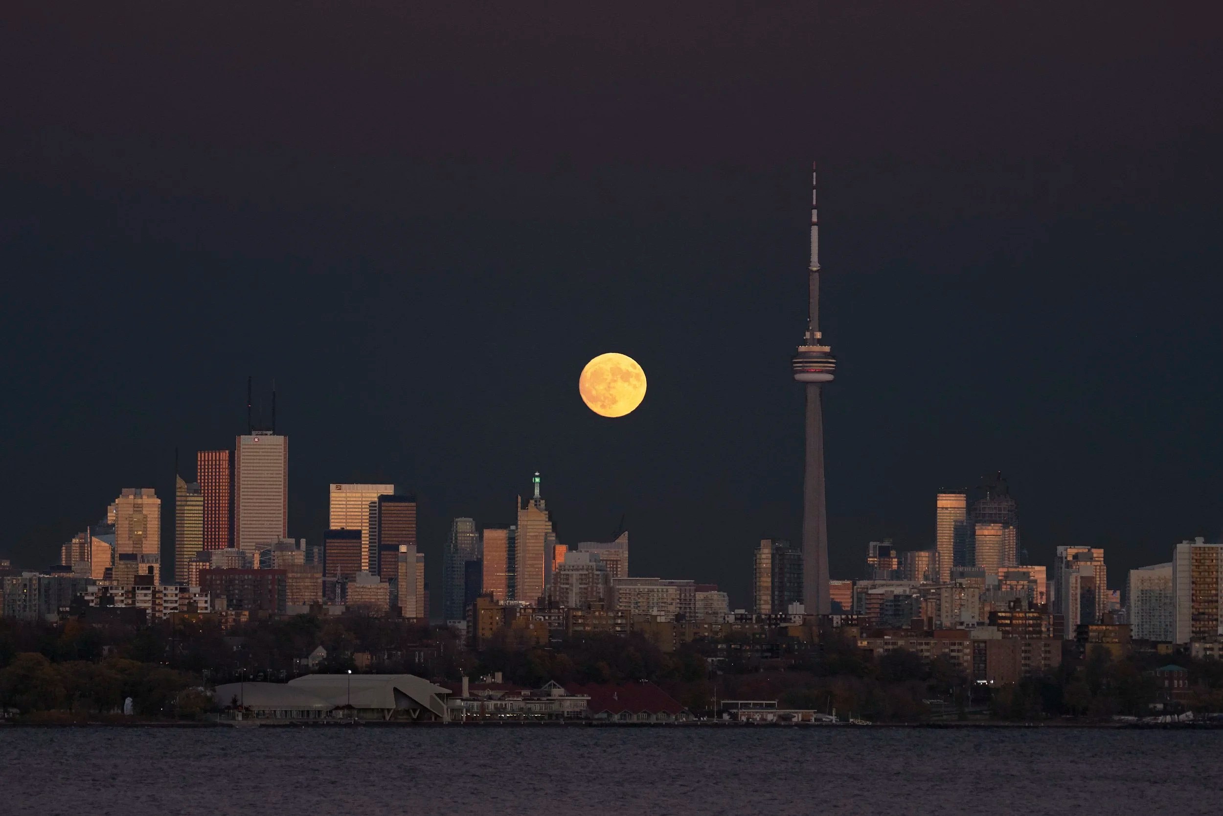 Full Moon Over Toronto, Canada