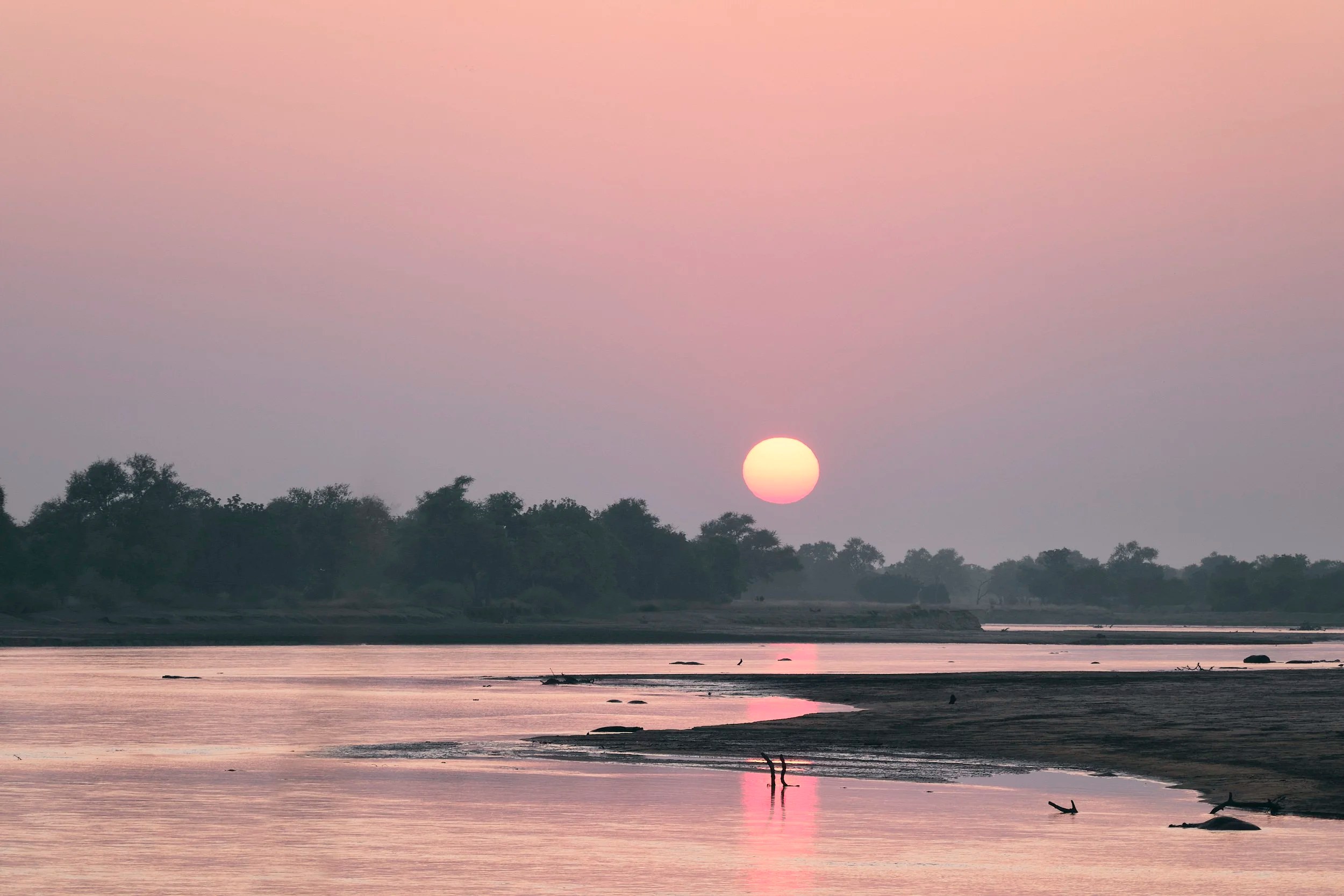 Luangwa River Sunset, Zambia